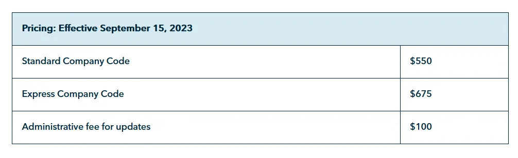 OCN Registration Fee Structure OCN Registration Fee Structure