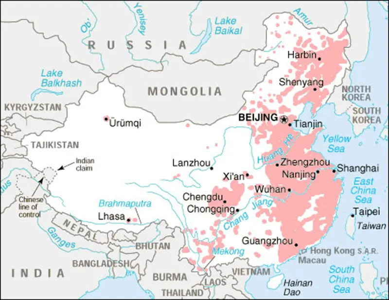 4G Network coverage in China